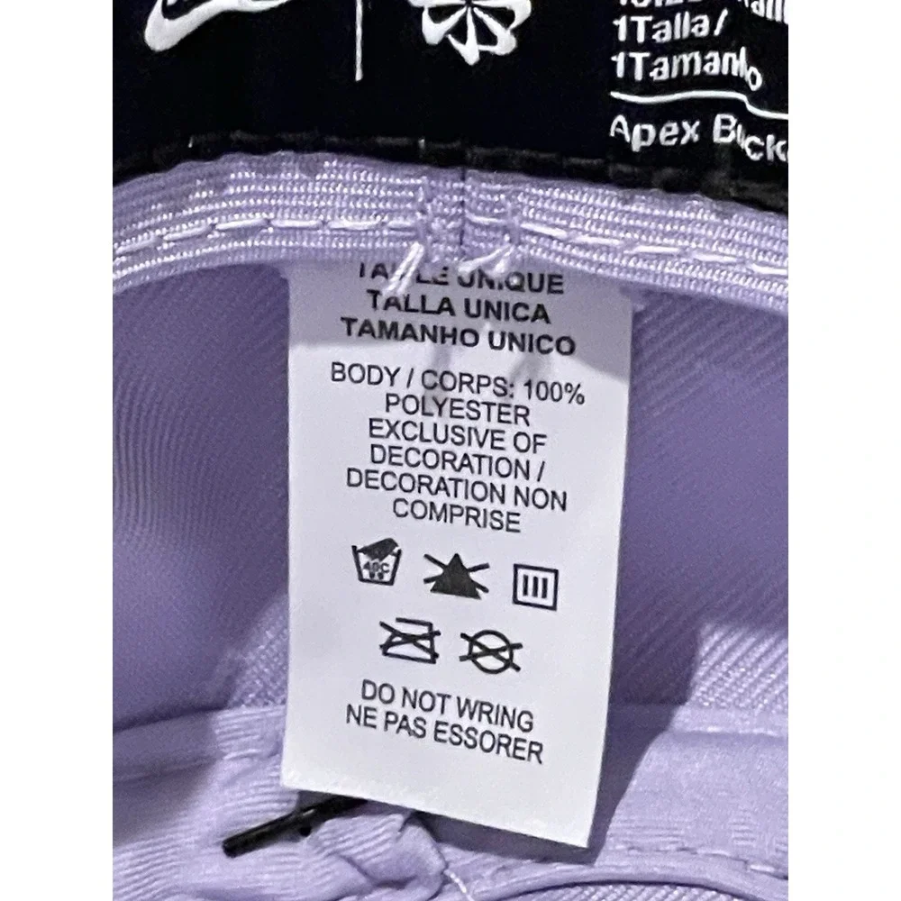 Nike Kids' Apex Futura Bucket Hat‎ Hydrangeas Purple & White One Size Sun Hat